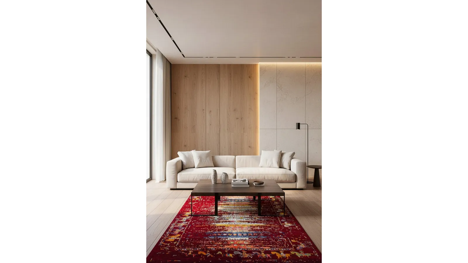 Tappeto Gabbeh Loribaft Red di Kuatro
