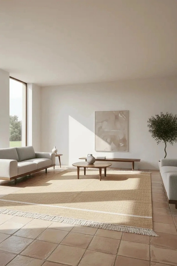 Tappeto Kilim Basic Beige di Kuatro