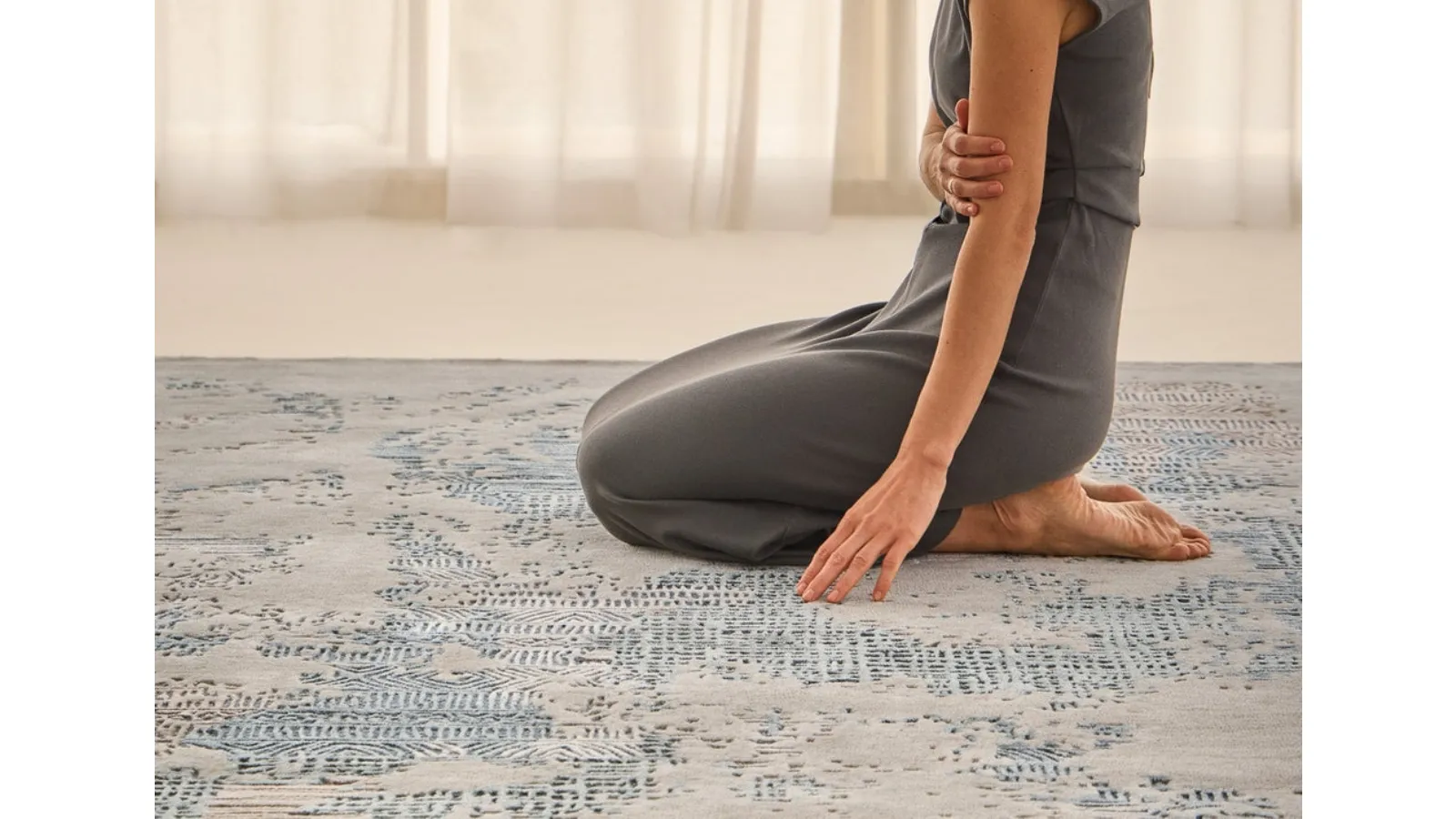 Tappeto Laguna Bluish Gray di Kuatro