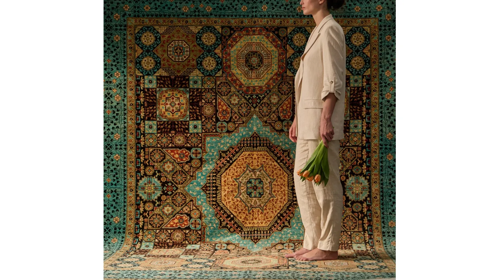 Tappeto Mamluk Multicolor di Kuatro