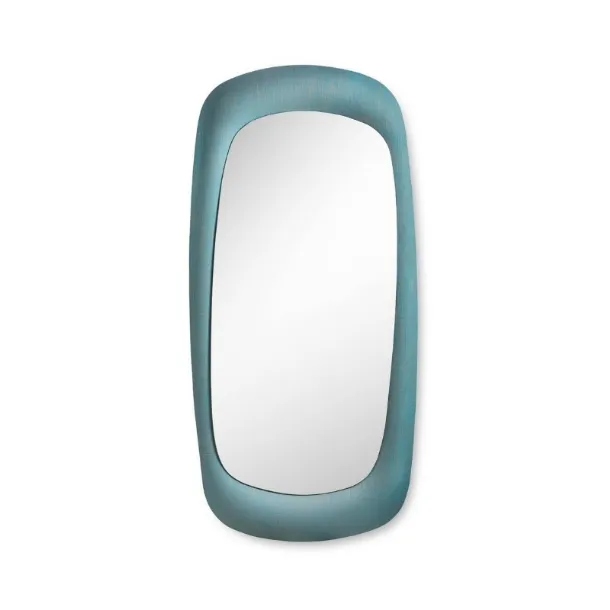 Specchio Bold H200 con cornice in tessuto di Midj