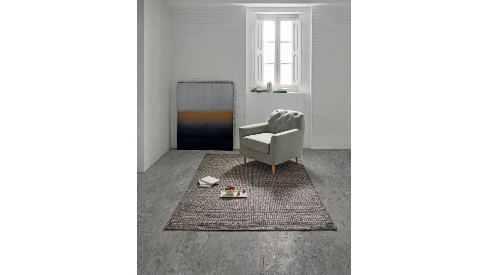 Tappeto Noir Steel Grey di Kuatro
