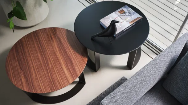 Tavolino Otto Coffee effetto legno o laccato di Twils
