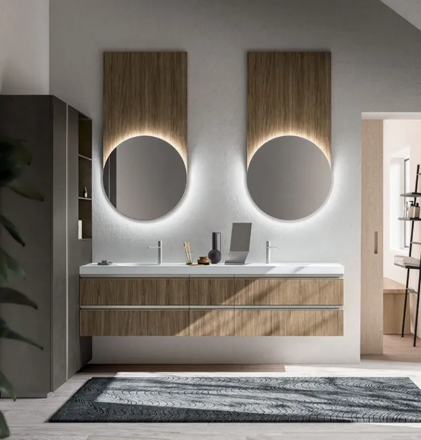 Mobile da Bagno sospeso Cartabianca 03 di Cerasa