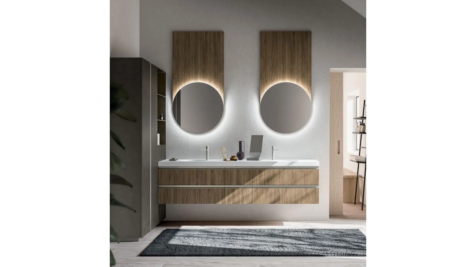 Mobile da Bagno sospeso Cartabianca 03 di Cerasa