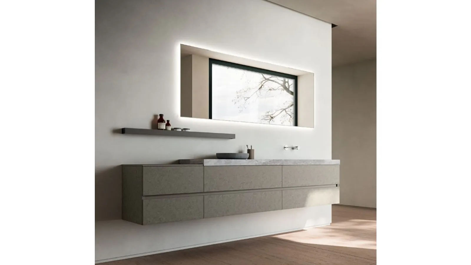 Mobile da Bagno sospeso Segno 01 di Cerasa