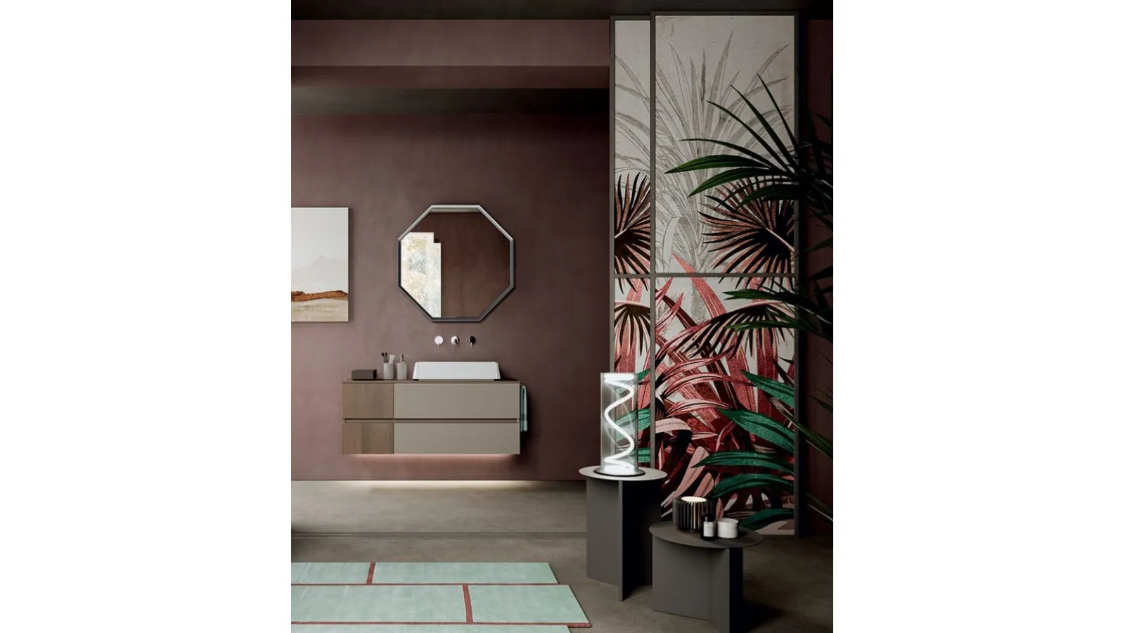 Mobile da Bagno sospeso Segno 03 di Cerasa