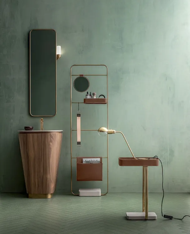 Mobile da Bagno Suede 01 in Noce Canaletto di Cerasa