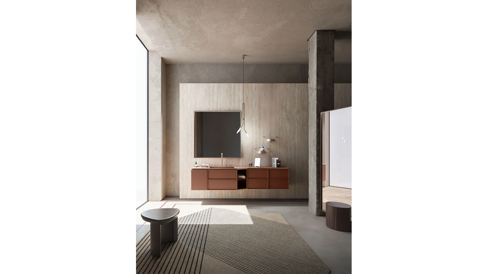 Mobile da Bagno Des Evolution Sandstone 01 di Cerasa