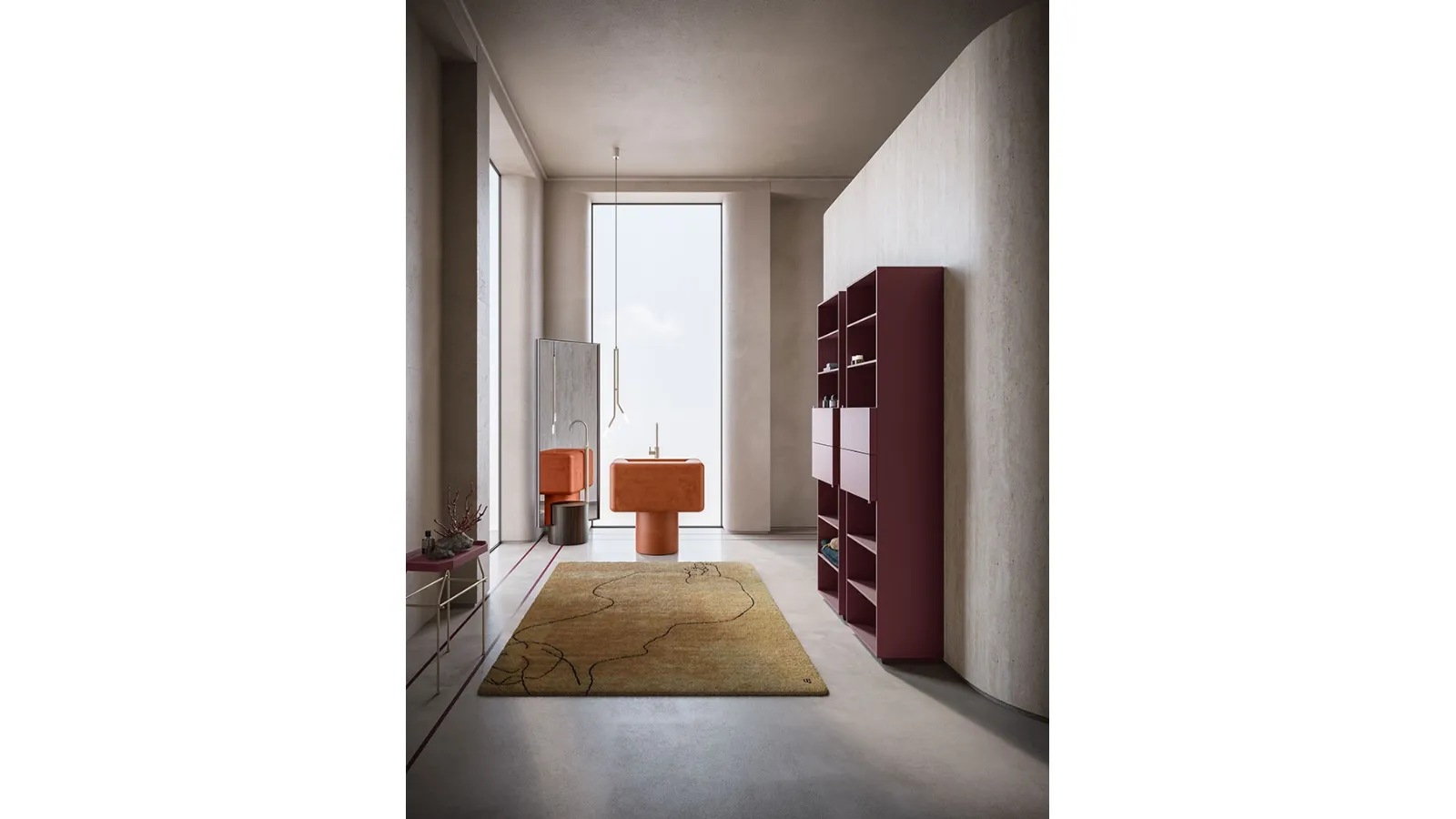 Lavabo Freestanding Des Evolution Sandstone 02 di Cerasa