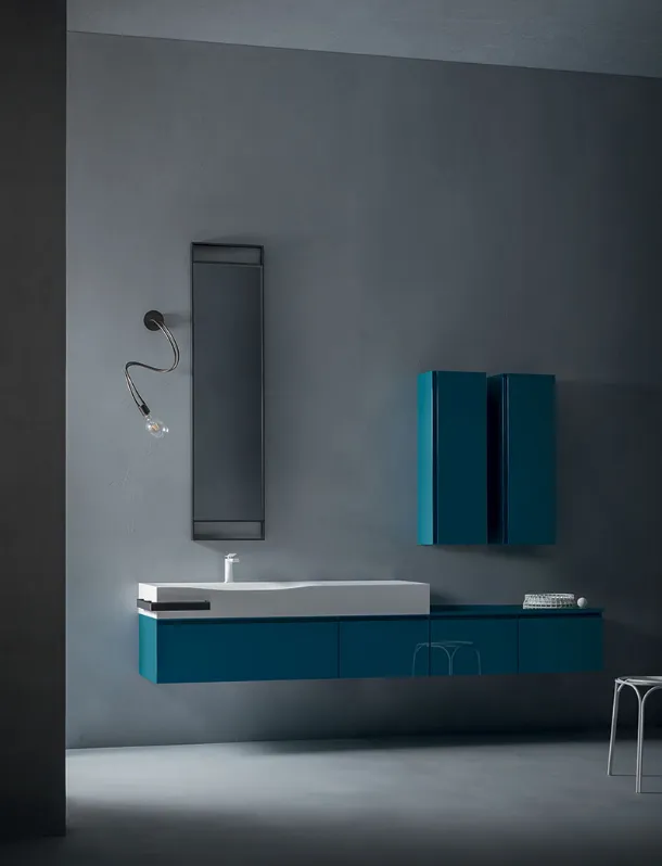 Mobile da Bagno Eden 01 laccato lucido di Cerasa