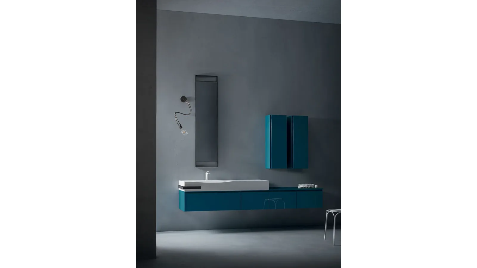 Mobile da Bagno Eden 01 laccato lucido di Cerasa