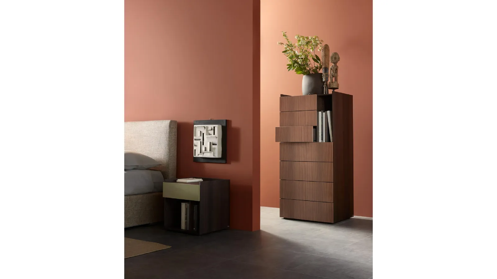 Gruppo notte tip in legno di Lema