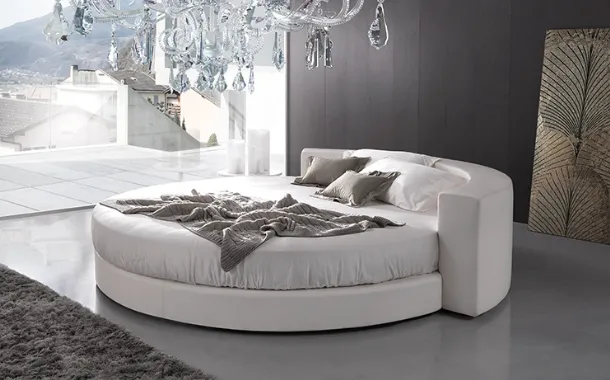 Letto rotondo Full moon di Barzaghi Salotti