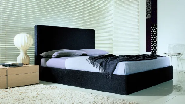 Letto matrimoniale in tessuto Semillon di Lema