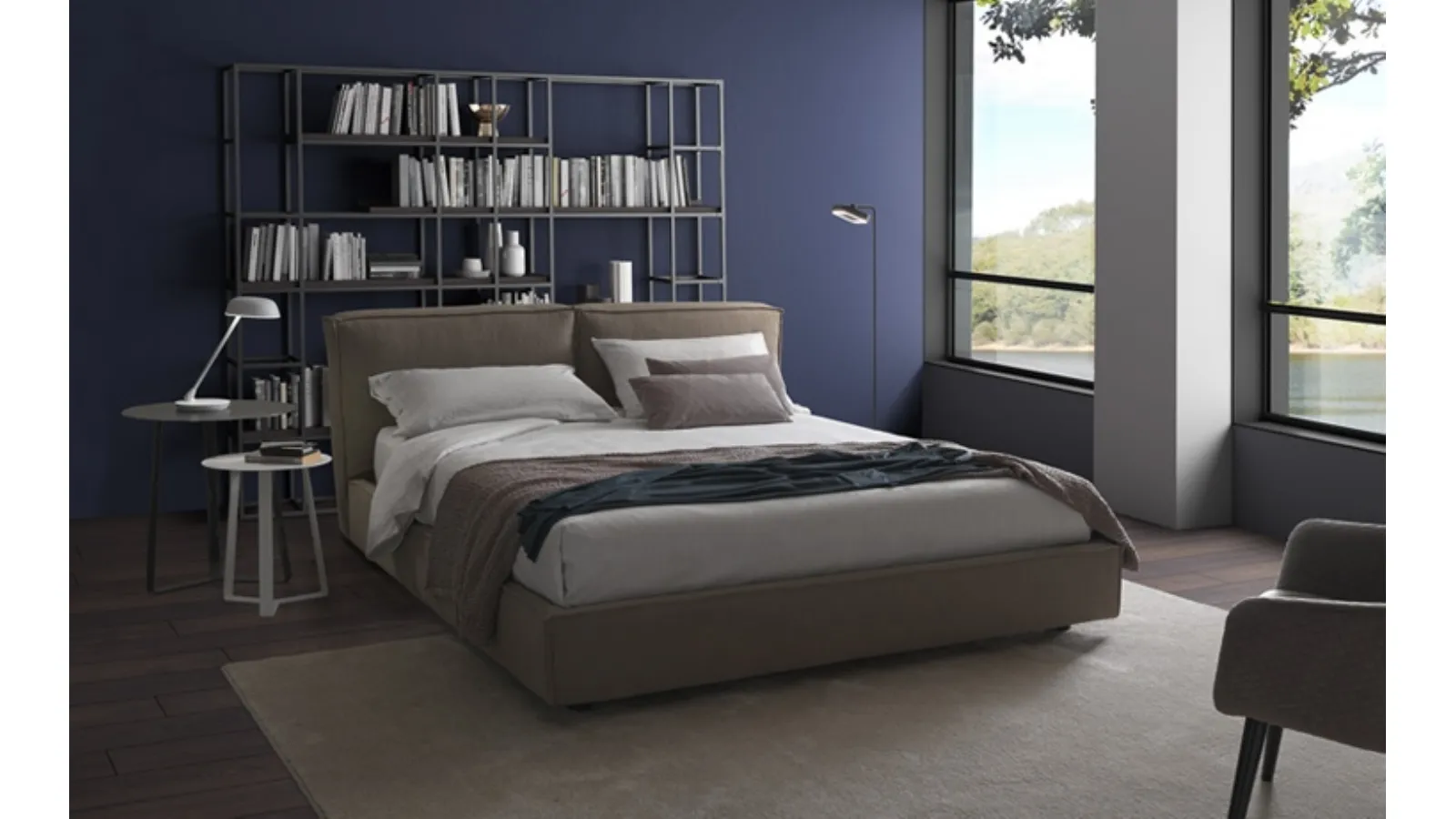 Letto imbottito Miù di Barzaghi Salotti