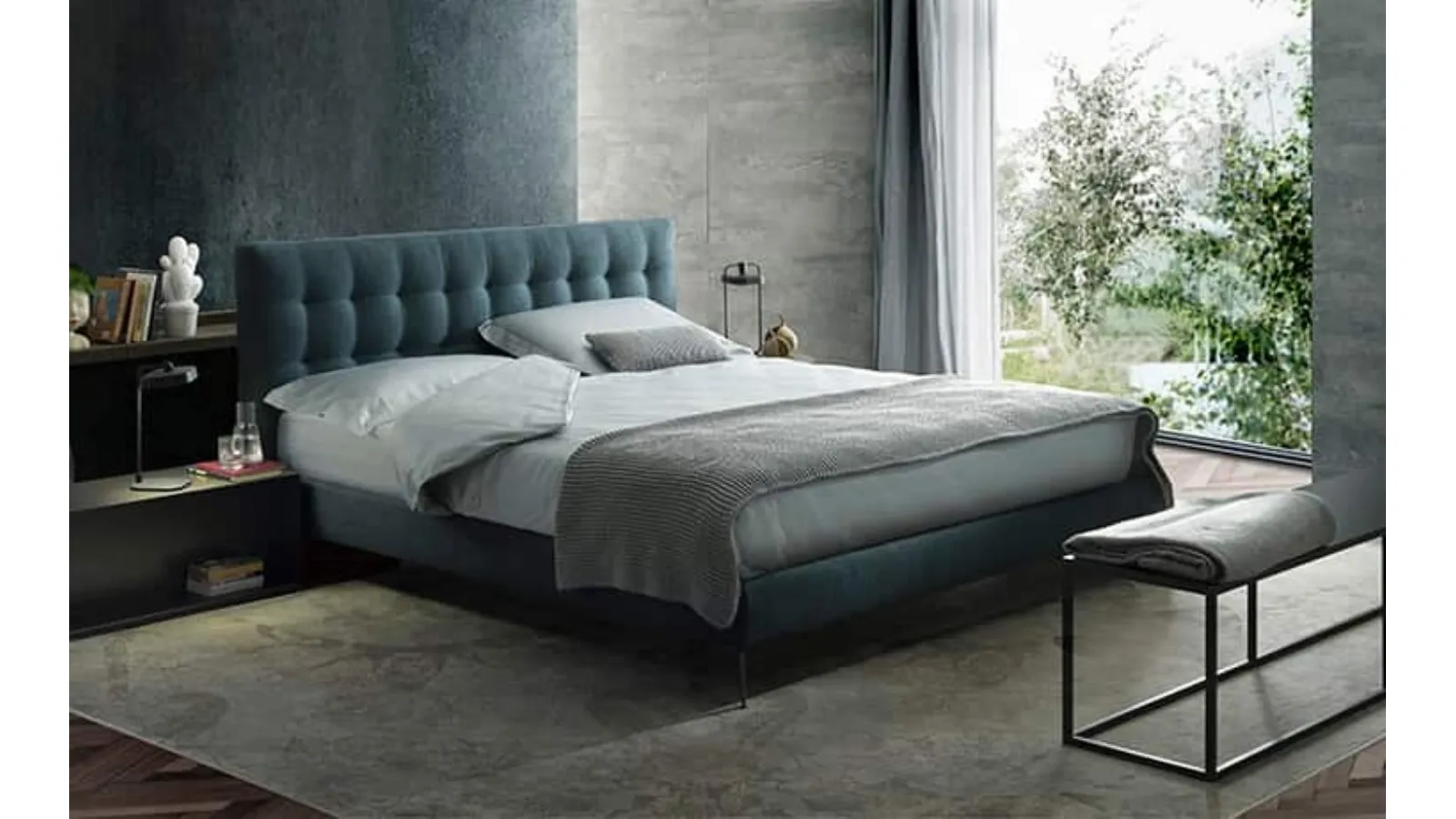 Letto imbottito Sweet di Barzaghi Salotti