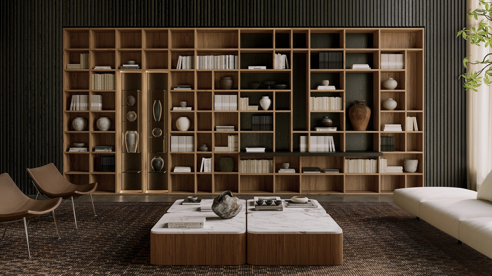 Libreria in legno Selecta di Lema