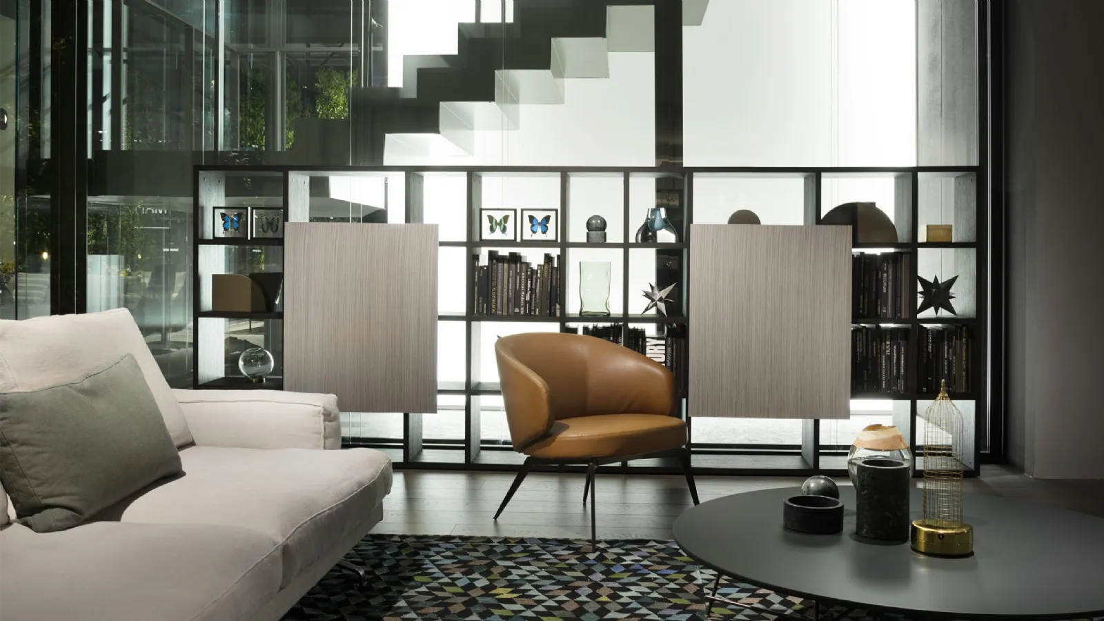 Poltroncina in pelle Bice di Lema