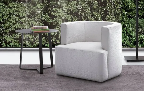 Poltroncina in pelle Mood di Barzaghi Salotti