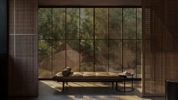 Poltrona in pelle Yard Daybed di Lema