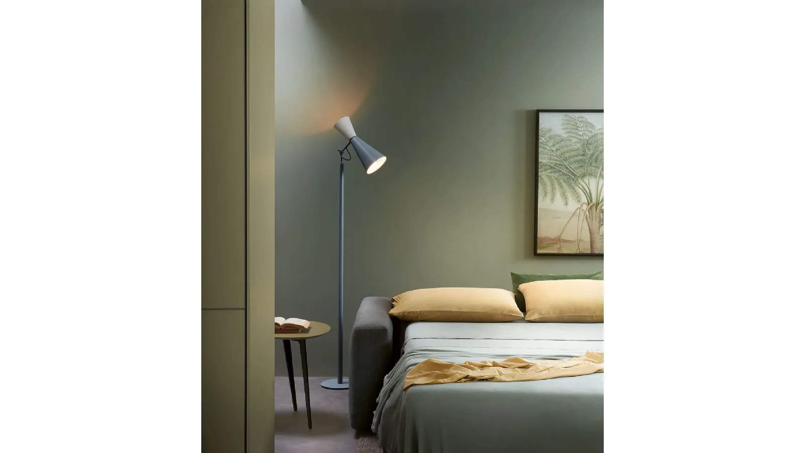 Divano Letto Yaki in tessuto imbottito di Lema