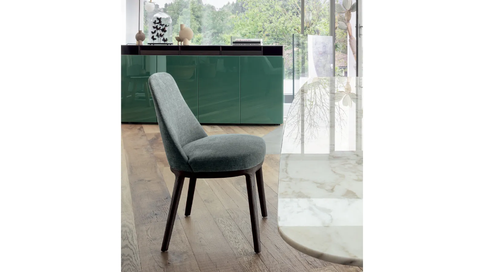 Sedia con struttura in legno Lucylle di Lema