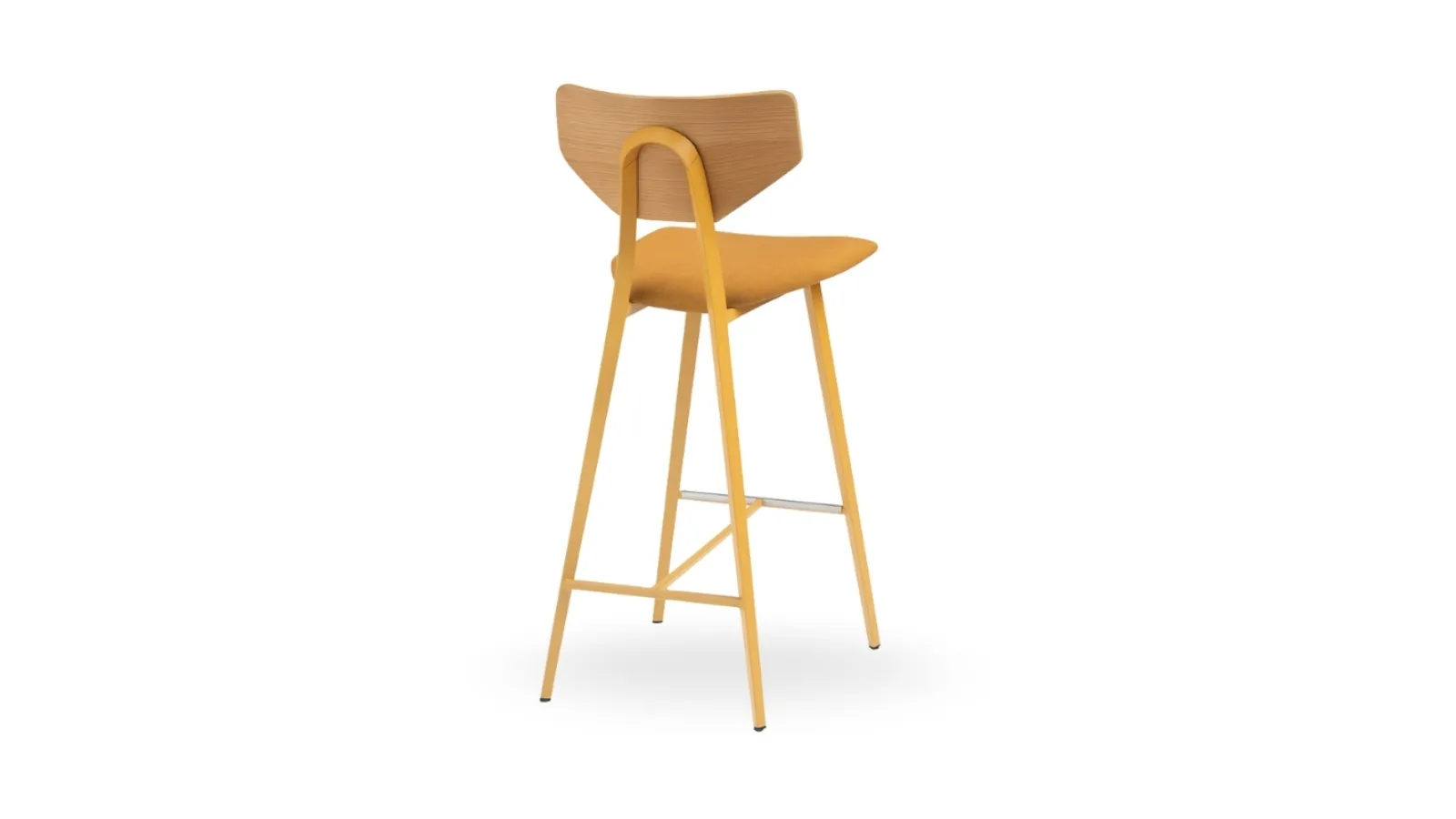 Sgabello in legno con seduta imbottita Tosca di Midj