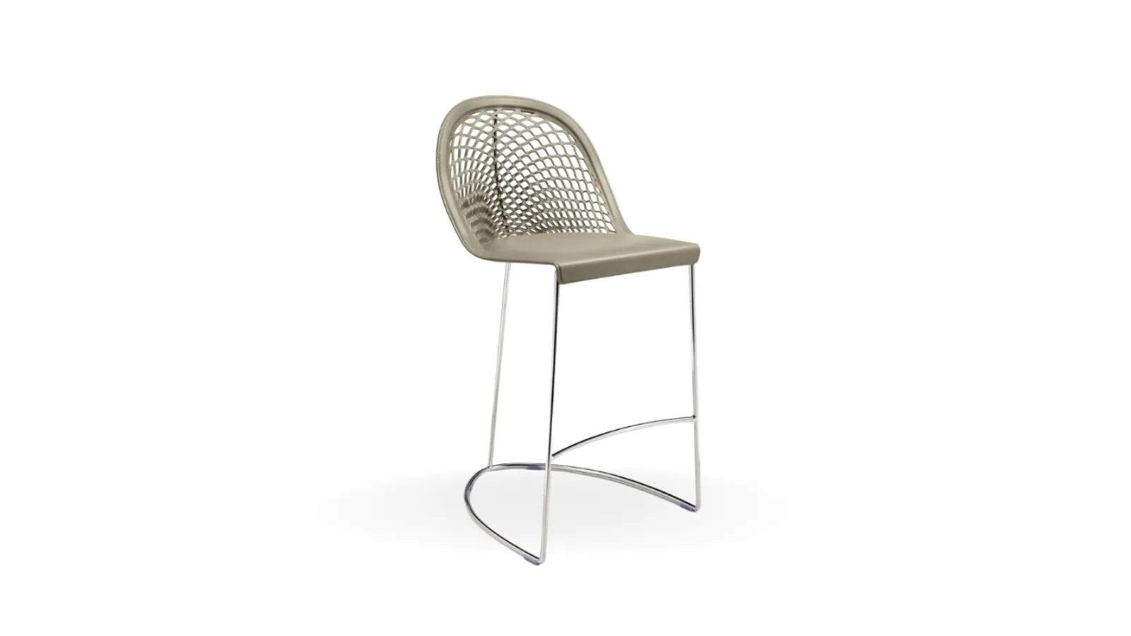 Sgabello in cuoio Guapa di Midj