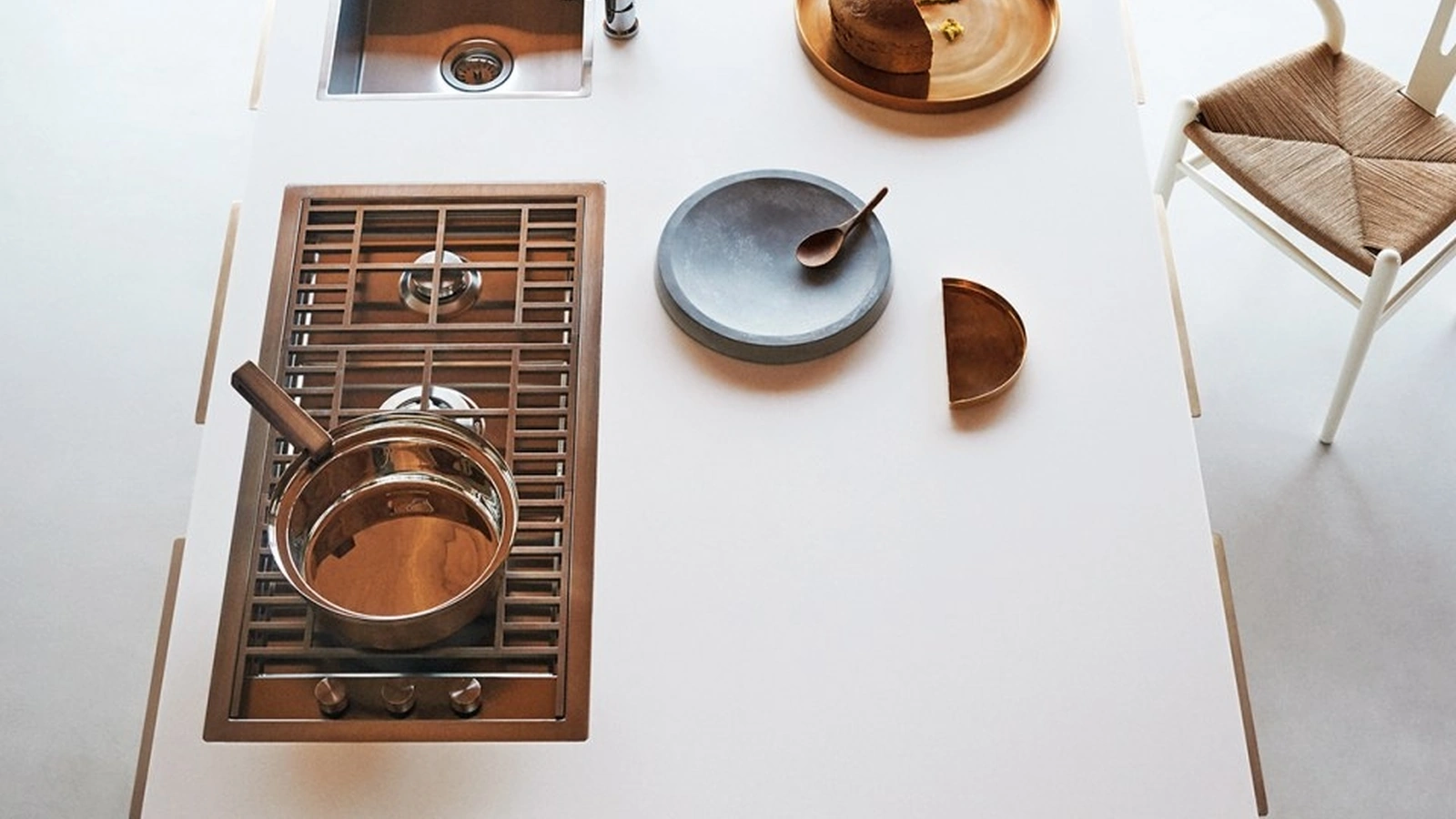 Cucina Design con isola Unit Creative Harmony di Cesar