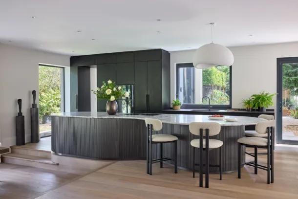 Cucina Design con isola Tangram di Cesar