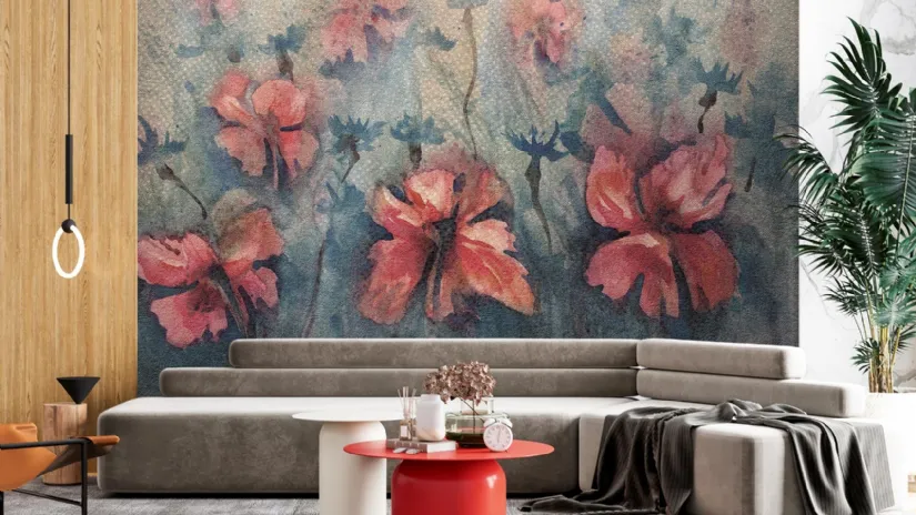 Carta da parati Papaveri di Instabilelab