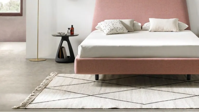 Tappeto Kilim con frangia Bereber in lana e cotone di Kuatro
