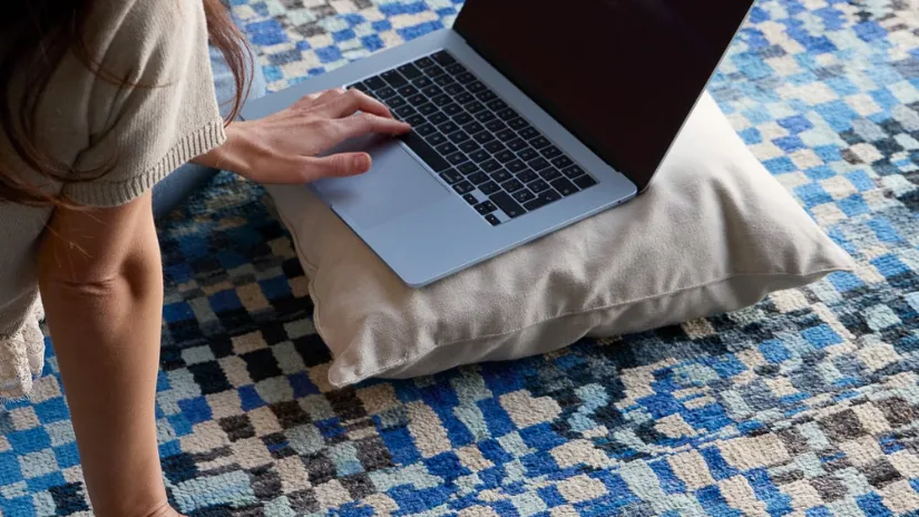 Tappeto Marhba Marrakech Blue di Kuatro