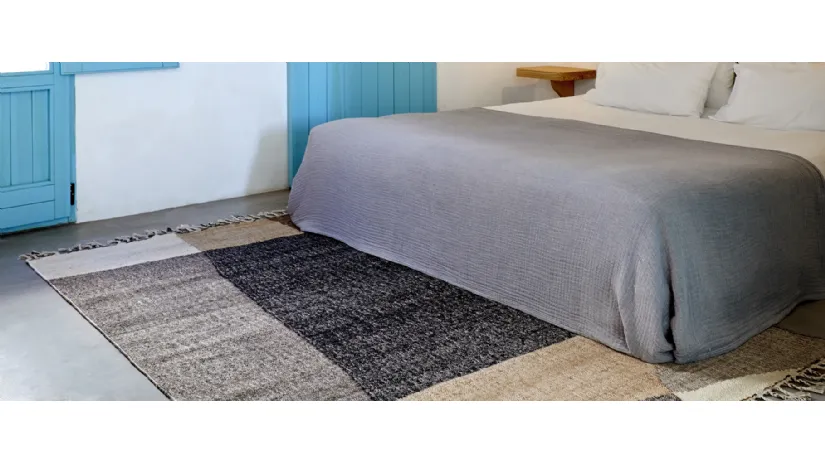 Tappeto moderno in juta Yute Abstract di Kuatro