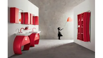 Moon con doppia base lavabo