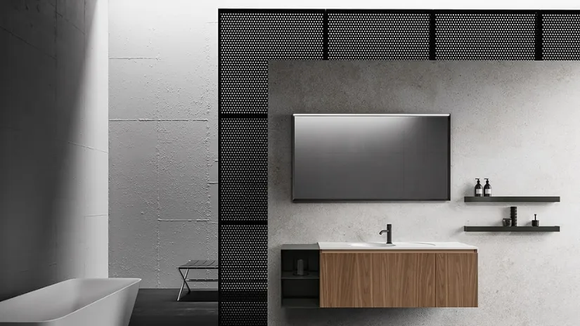 Mobile da Bagno NNerolab in Noce Canaletto di Cerasa