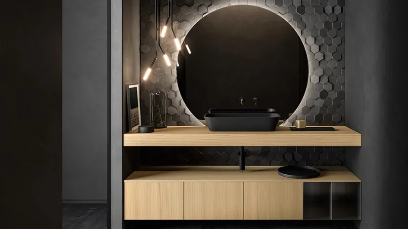 Mobile da Bagno Nerolab in Rovere Chiaro di Cerasa