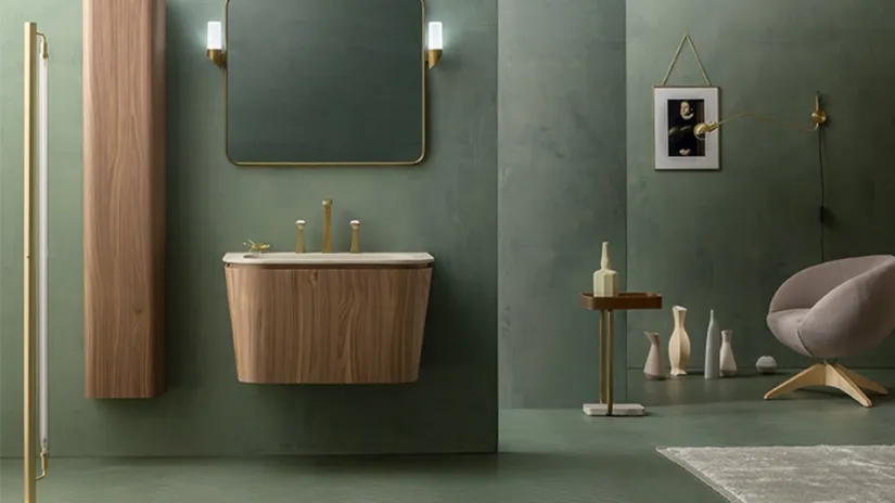 Mobile da Bagno Suede in Noce Canaletto di Cerasa