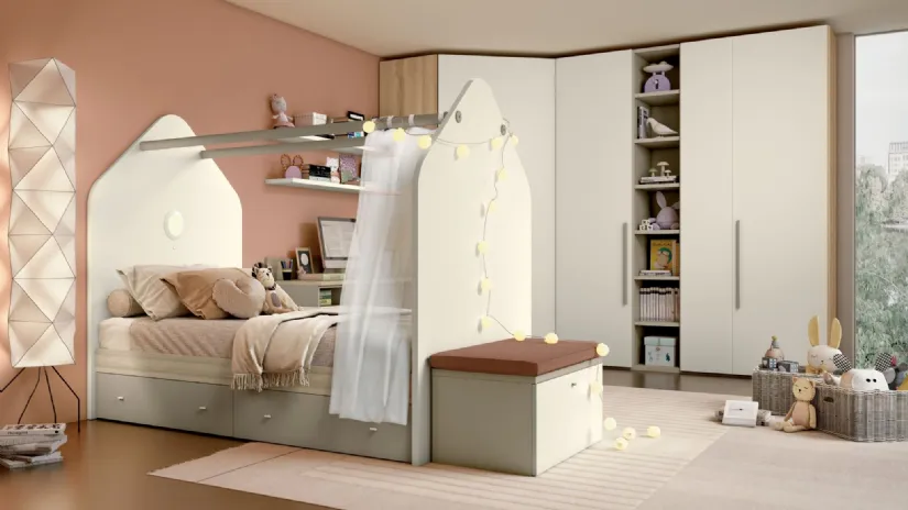 Cameretta con letto a Baldacchino di Mariani Plus