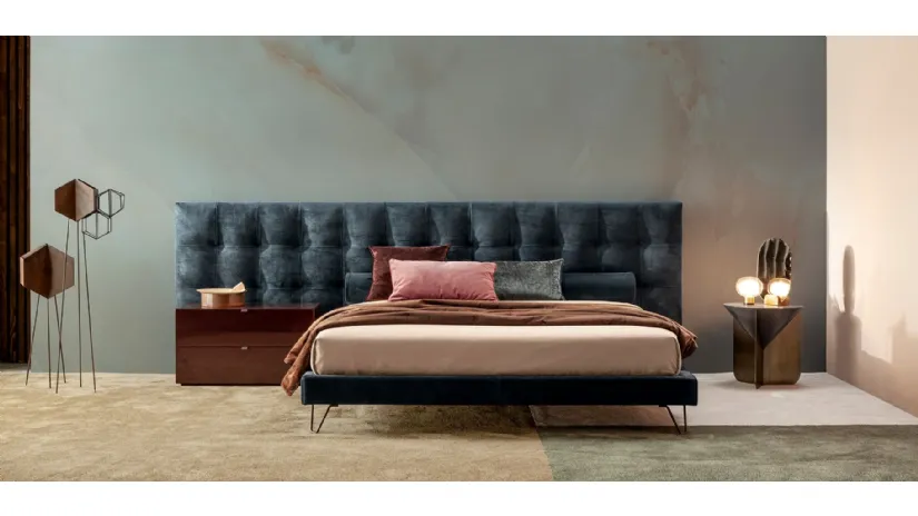 Letto Boiserie Oscar Capitonnè di Twils