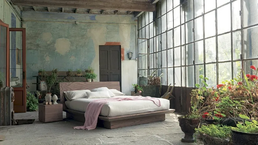 Letto in legno Quarantacinque con box contenitore di Fimar