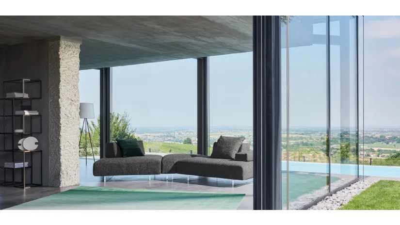Divano Avenue lineare modulabile componibile di Twils Lounge