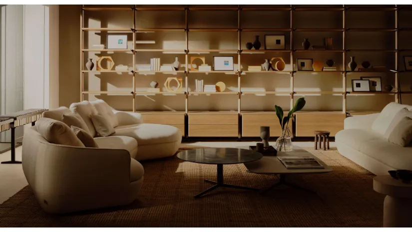 Salotto in tessuto Mirea di Lema