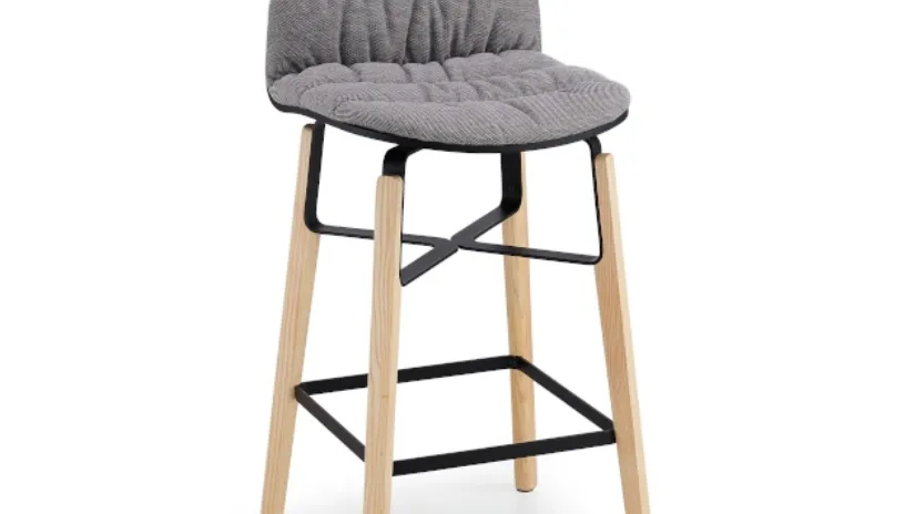 Sgabello imbottito Liù di Midj